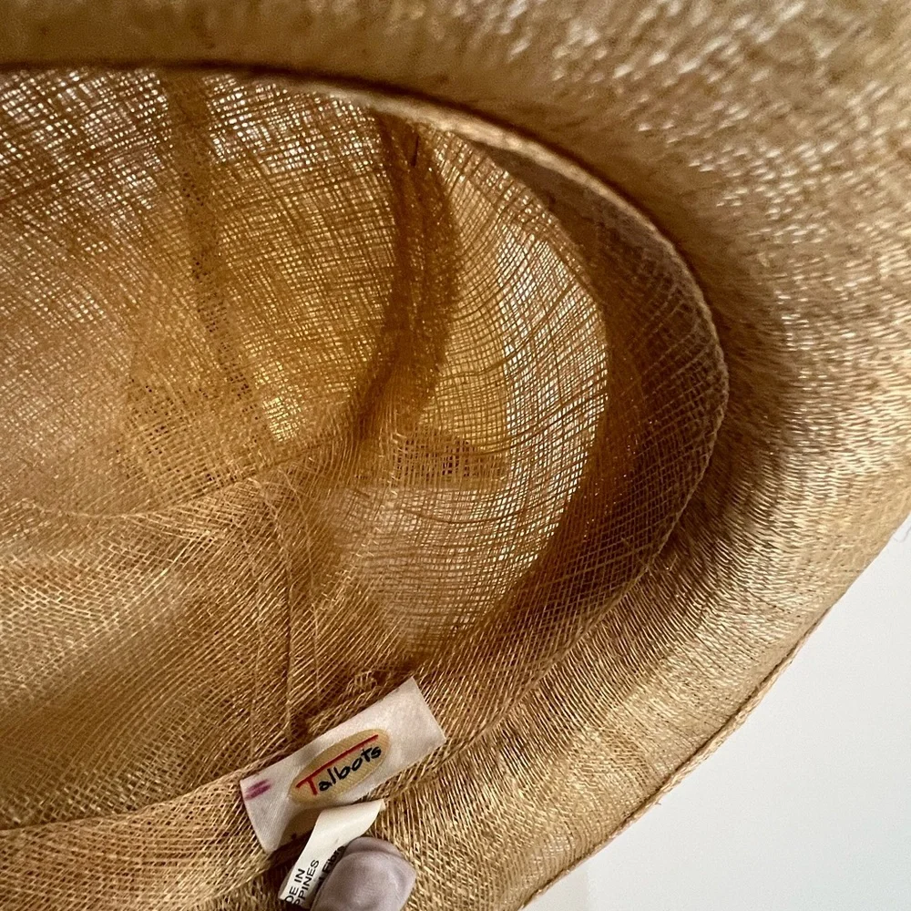 AUTHENTIC TALBOTS STRAW HAT - Picture 2 of 2